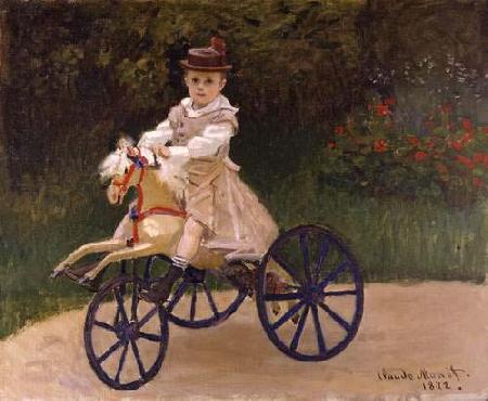 Claude Monet Jean Monet on his Hobby Horse China oil painting art